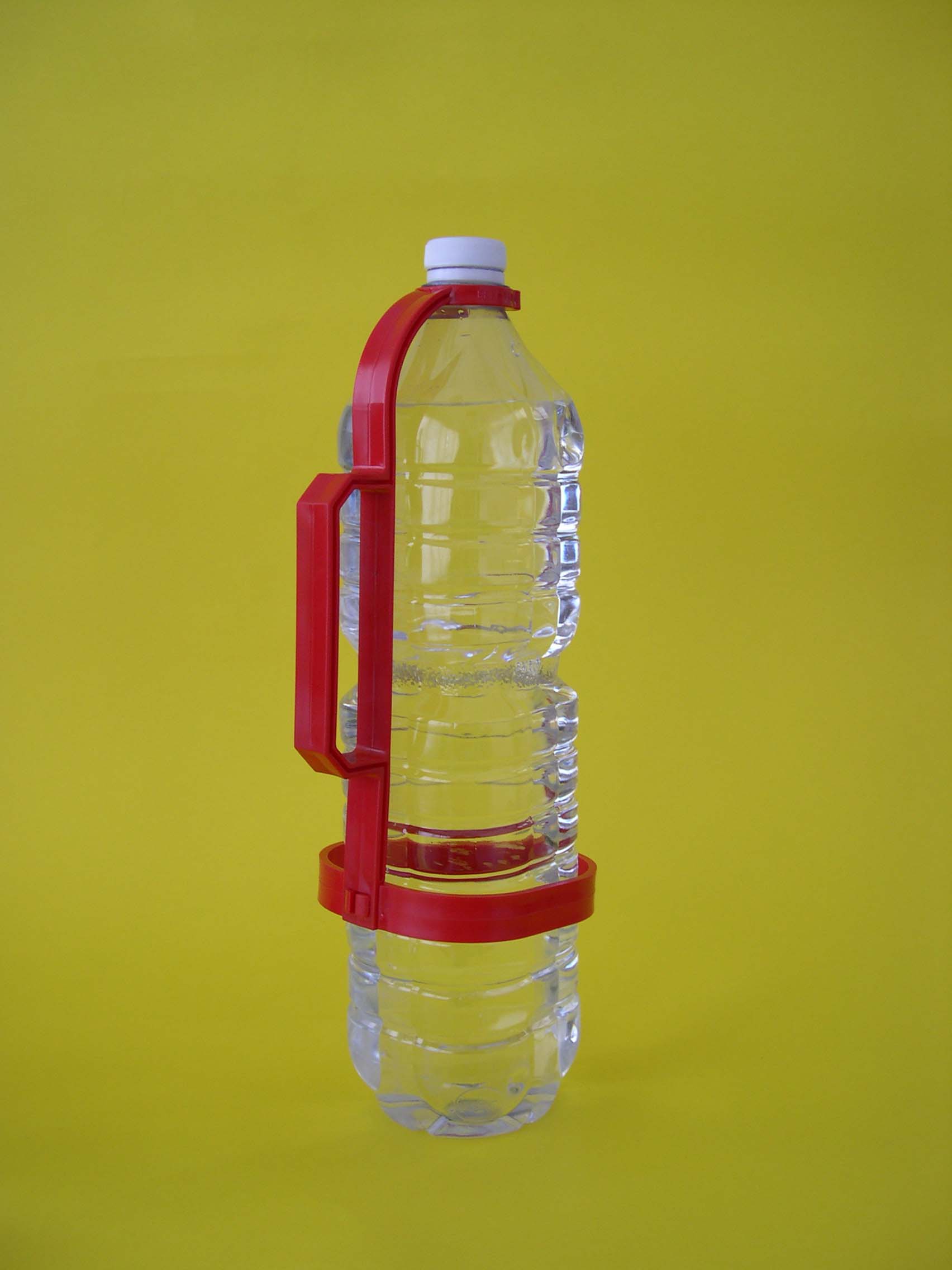 Manico porta bottiglie quadrato in plastica 